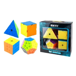 MoYu Knep & Knåp | Meilong Twist Stickerless - 4 Cube Box Set