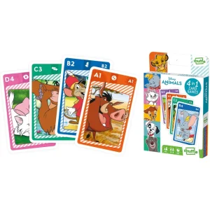 Cartamundi (övrigt) Kortspel | Shuffle - Kortspel Disneydjur 4 I 1